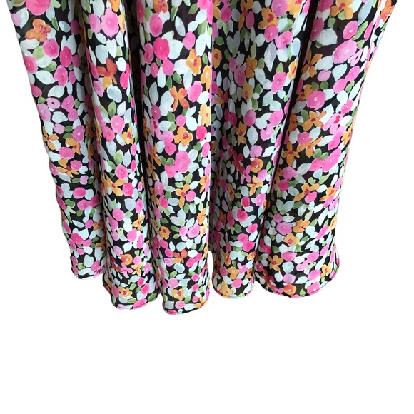 Oscar De La Renta Floral Pink Short Babydoll Short Chemise Nightie SZ M - Picture 4 of 7